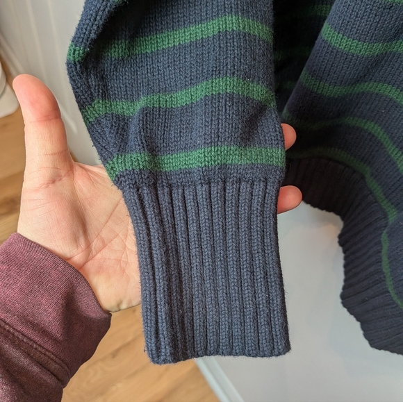 BRANDY MELVILLE Brianna 100% Cotton Sweater Women Loose Fit No Size Stripes - Picture 6 of 13